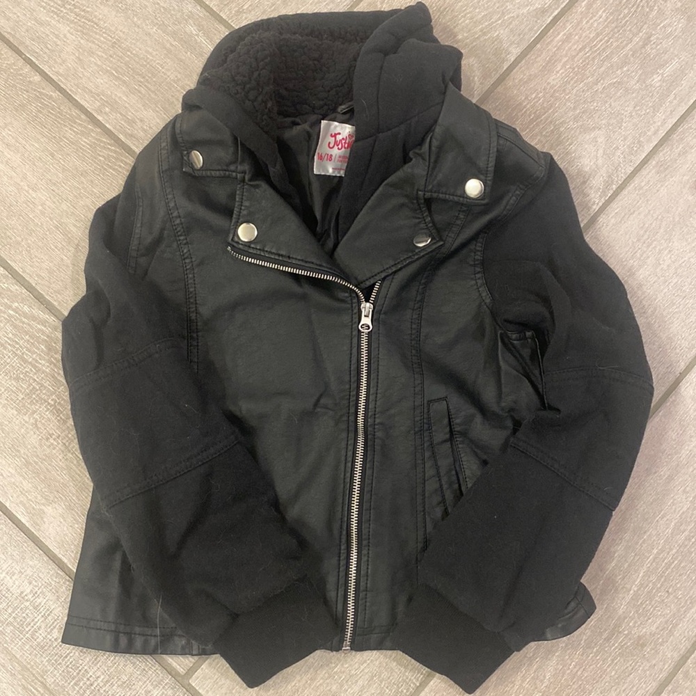 Hooded Leather Jacket